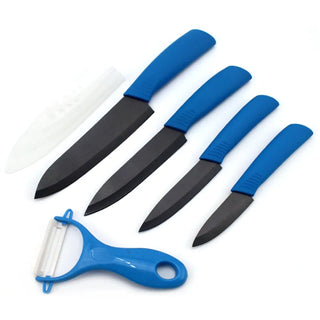 FINDKING Top quality  Zirconia black blade 3" 4" 5" 6" inch + Peeler + covers ceramic knife set kitchen Paring Fruit  knife