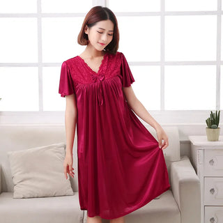 M-5XL Women Pijamas Night Dress Ladies