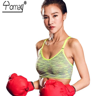 Women Sports Bras Fitness Sports Bra Tops Shockproof Shapes Quick Dry Running Gym Adjustable Underwear push up Yoga Bra Top