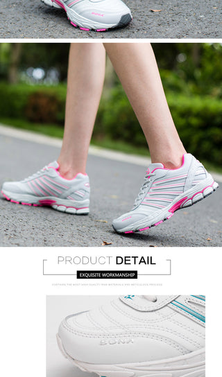 BONA New Basic Style Women Running Shoes Lace Up Sport