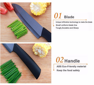 FINDKING Top quality  Zirconia black blade 3" 4" 5" 6" inch + Peeler + covers ceramic knife set kitchen Paring Fruit  knife