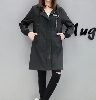 trenchWindbreaker Coats Lady Outerwear