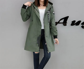 trenchWindbreaker Coats Lady Outerwear