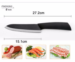 FINDKING Top quality  Zirconia black blade 3" 4" 5" 6" inch + Peeler + covers ceramic knife set kitchen Paring Fruit  knife