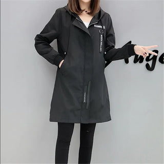 trenchWindbreaker Coats Lady Outerwear