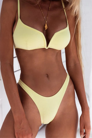 Cut Bikini Set Bathing Suit Swim