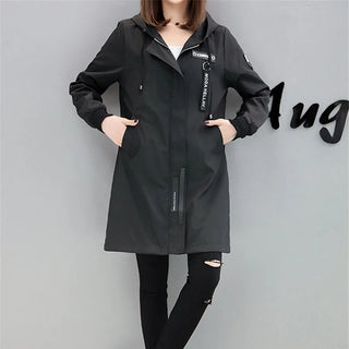 trenchWindbreaker Coats Lady Outerwear