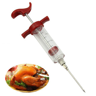 3 Needles 30ML kitchen syringes Stainless steel needles injector of meat kitchen tool meat pounder Poultry Turkey Meat Injectors