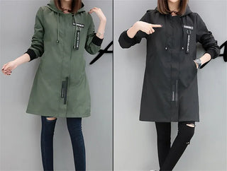 trenchWindbreaker Coats Lady Outerwear