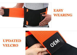 Waist Support Belt Back Waist Trainer Trimmer Belt Gym Waist Protector Weight Lifting Sports Body Shaper Corset Faja Sweat