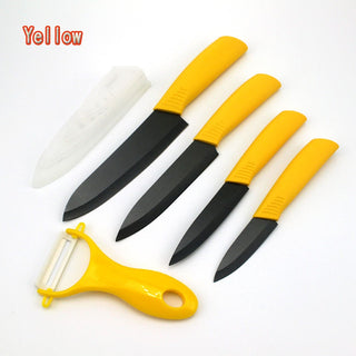 FINDKING Top quality  Zirconia black blade 3" 4" 5" 6" inch + Peeler + covers ceramic knife set kitchen Paring Fruit  knife