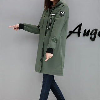 trenchWindbreaker Coats Lady Outerwear