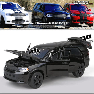 Dodge Durango SUV Alloy Car Model Diecast Metal Toy Vehicles Car Model High Simulation Sound Light Collection Kids Toy Gift