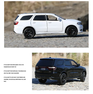 Dodge Durango SUV Alloy Car Model Diecast Metal Toy Vehicles Car Model High Simulation Sound Light Collection Kids Toy Gift