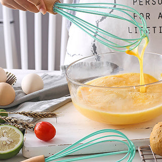 1Pcs Manual Egg Beater PP Handle Whisk Milk Egg Kitchen Utensil Non-slip Multipurpose Egg Cream Mixing Mixer Tools