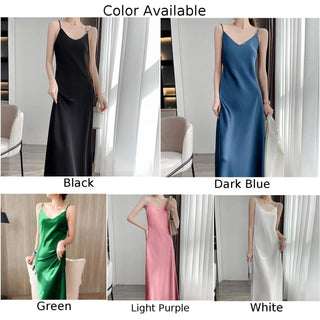 Sleeveless V-Neck Nightgowns