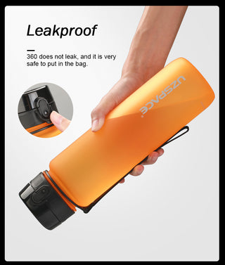 New 500/800/1000ml Sports Water Bottle BPA Free Portable Leak-proof Shaker bottel