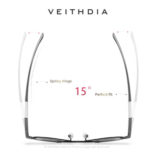 VEITHDIA Men's Sunglasses Aluminum Photochromic Women Polarized Sun Glasses 6699