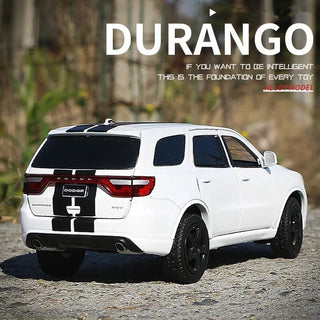 Dodge Durango SUV Alloy Car Model Diecast Metal Toy Vehicles Car Model High Simulation Sound Light Collection Kids Toy Gift