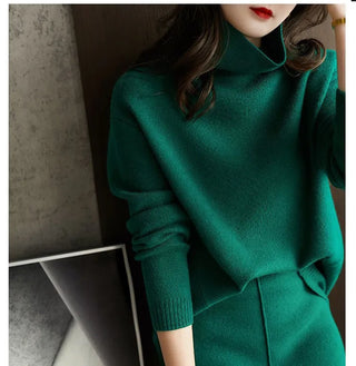 Autumn Knitted suit Korean with skirt two piece skirt set winter2 piece outfit Sweater 2023