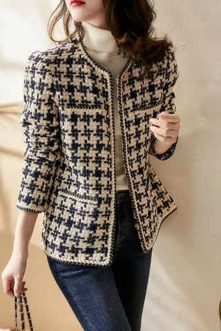 Houndstooth Tweed Blended Vintage Alodia Store