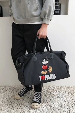 Disney Mickey's New Travel Bag Large-capacity  Oxford Cloth High-quality Men's and Women's Handbags