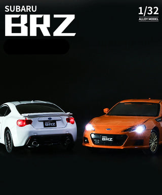 BRZ Alloy Sports Car Model Diecast Metal Simulation Toy Vehicles Car Model Sound Light Collection Childrens Toy Gift