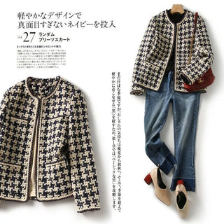Houndstooth Tweed Blended Vintage Alodia Store