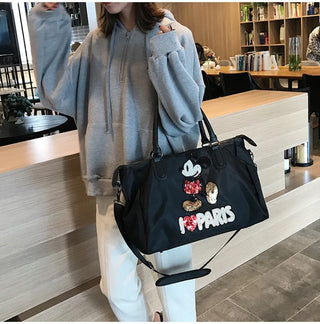 Disney Mickey's New Travel Bag Large-capacity  Oxford Cloth High-quality Men's and Women's Handbags