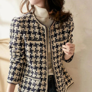 Houndstooth Tweed Blended Vintage Alodia Store