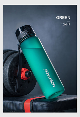 New 500/800/1000ml Sports Water Bottle BPA Free Portable Leak-proof Shaker bottel