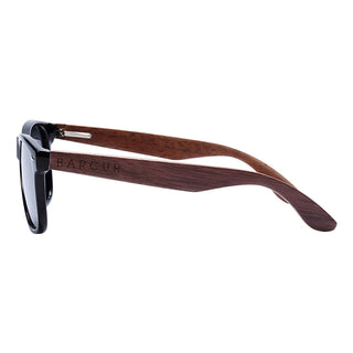 BARCUR High Quality Black women&Male UV400 Wooden Sunglass Shades