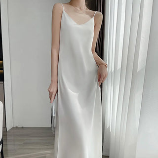 Sleeveless V-Neck Nightgowns