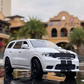 Dodge Durango SUV Alloy Car Model Diecast Metal Toy Vehicles Car Model High Simulation Sound Light Collection Kids Toy Gift