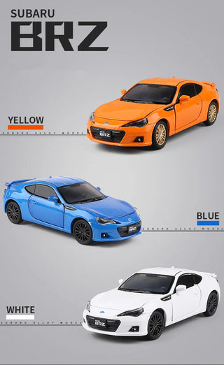 BRZ Alloy Sports Car Model Diecast Metal Simulation Toy Vehicles Car Model Sound Light Collection Childrens Toy Gift