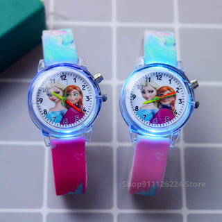 Disney Princess Elsa Kids Watches Girls Silicone Strap