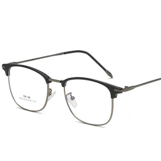 Flat Lens Cat Eye Glasses Anti Blue Light Goggles Glasses Open-Ball Fashion Metal Glass Frame