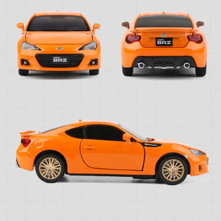 BRZ Alloy Sports Car Model Diecast Metal Simulation Toy Vehicles Car Model Sound Light Collection Childrens Toy Gift