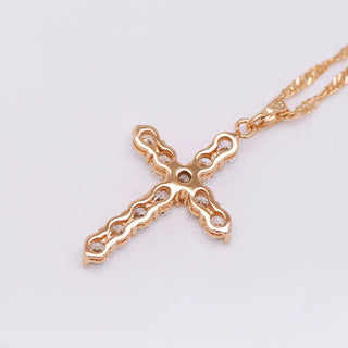 MxGxFam Full Zircon Cross Pendant Jewelry