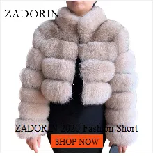 ZADORIN 3XL Autumn Winter Thick Warm Faux