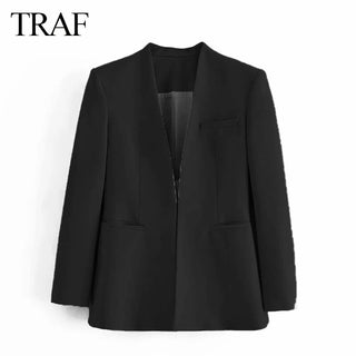 TRAF Autumn Blazers Women Fashion Blazer