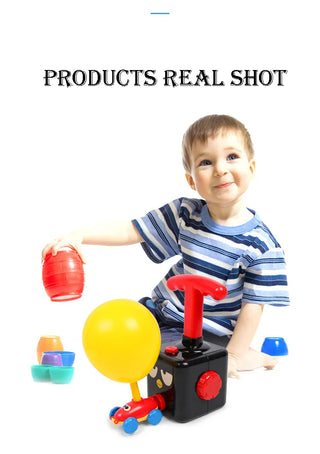 Balloon Launcher Car Toy Set Children's Balloon Launcher Toy Force Car Balloon Launcher Toys Kid's Preschool Educational Gifts