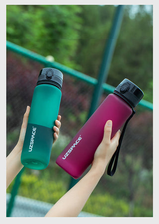 New 500/800/1000ml Sports Water Bottle BPA Free Portable Leak-proof Shaker bottel