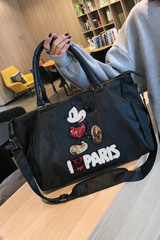 Disney Mickey's New Travel Bag Large-capacity  Oxford Cloth High-quality Men's and Women's Handbags