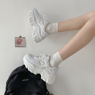 Fashion Platform Chunky Sneakers for Women Thick