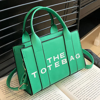 Women Tote Bag Contrast Letters Fashion Ladies