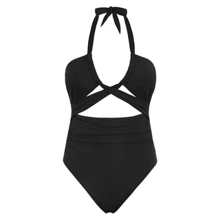 2024 Sexy Halter Cut Out One Piece Swimsuit Women