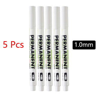 White Marker Pens grafting set 2.0mm Oily Waterproof White Gel Pen DIY