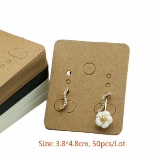 Fashion Wood Jewelry Display Necklace Charms Jewelry Display Tray Pendant Earrings Card Style Pendant Display Card