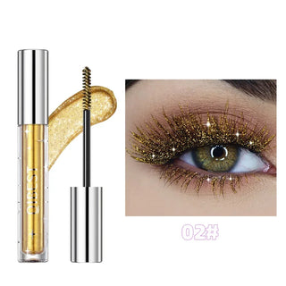 Waterproof Glitter Mascara Long Lasting Sparkle Diamond Eye Makeup - Alodia Store
